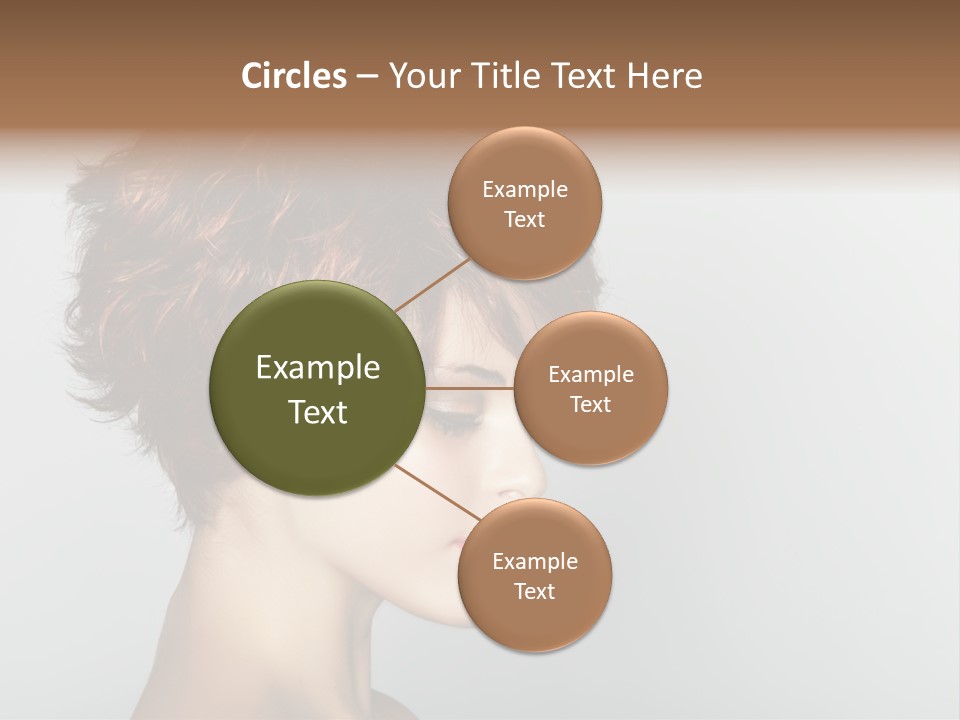 Lipstick Beauty Hairstyle PowerPoint Template