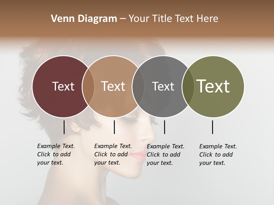 Lipstick Beauty Hairstyle PowerPoint Template