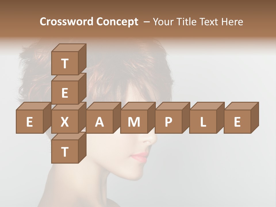 Lipstick Beauty Hairstyle PowerPoint Template