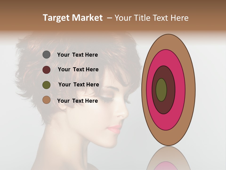 Lipstick Beauty Hairstyle PowerPoint Template