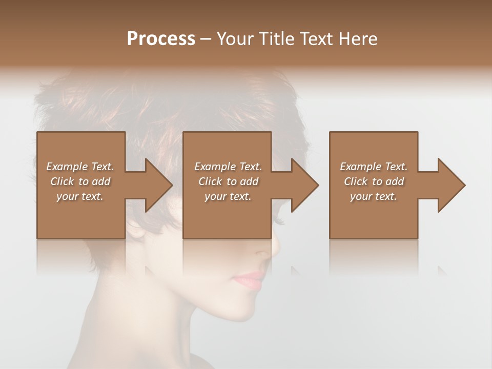 Lipstick Beauty Hairstyle PowerPoint Template
