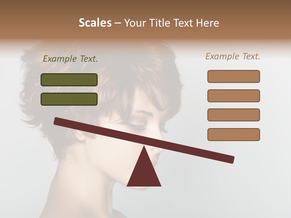 Lipstick Beauty Hairstyle PowerPoint Template