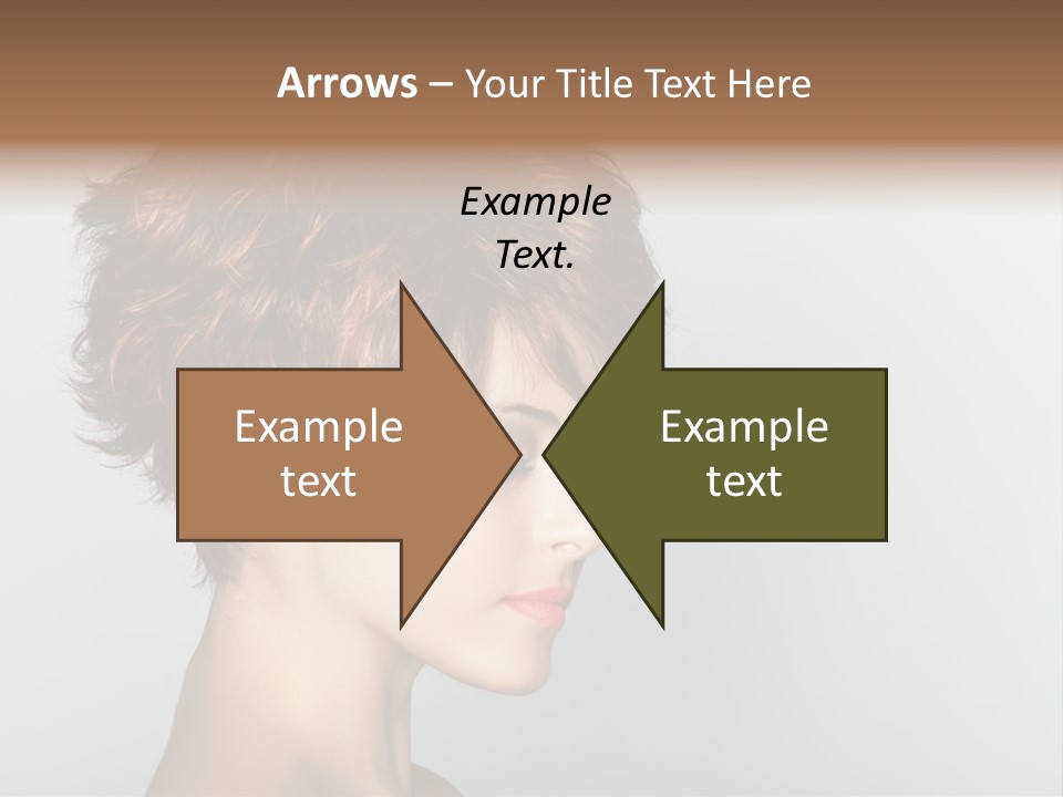 Lipstick Beauty Hairstyle PowerPoint Template