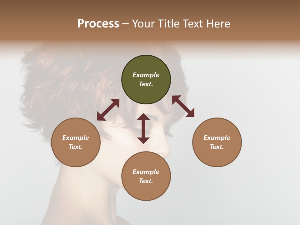 Lipstick Beauty Hairstyle PowerPoint Template