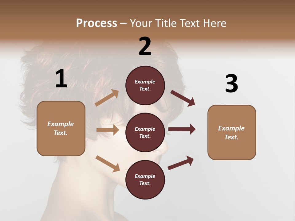 Lipstick Beauty Hairstyle PowerPoint Template