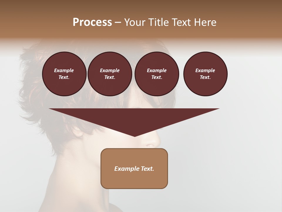 Lipstick Beauty Hairstyle PowerPoint Template