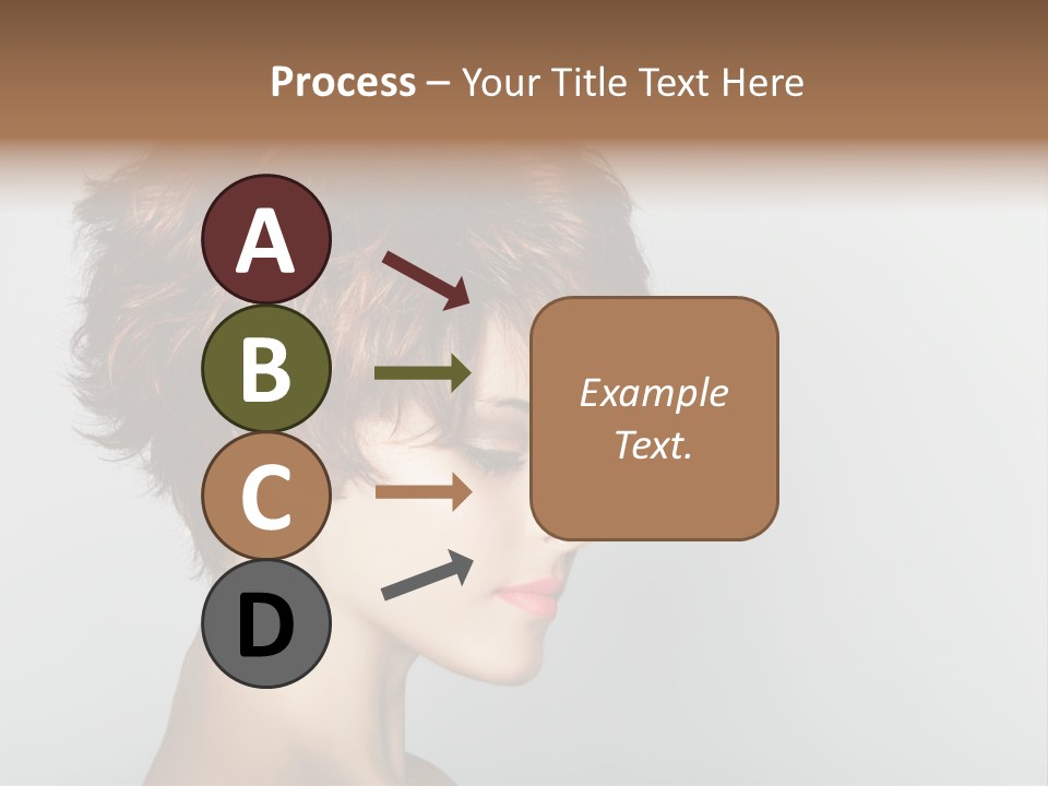 Lipstick Beauty Hairstyle PowerPoint Template