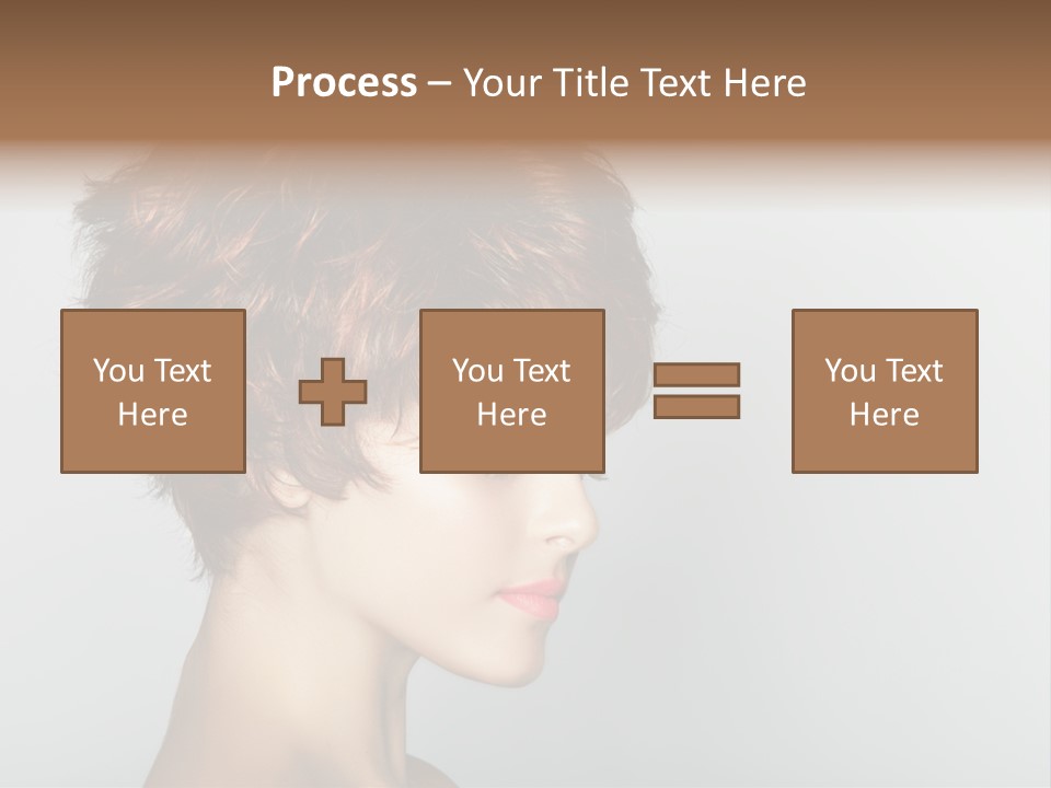 Lipstick Beauty Hairstyle PowerPoint Template