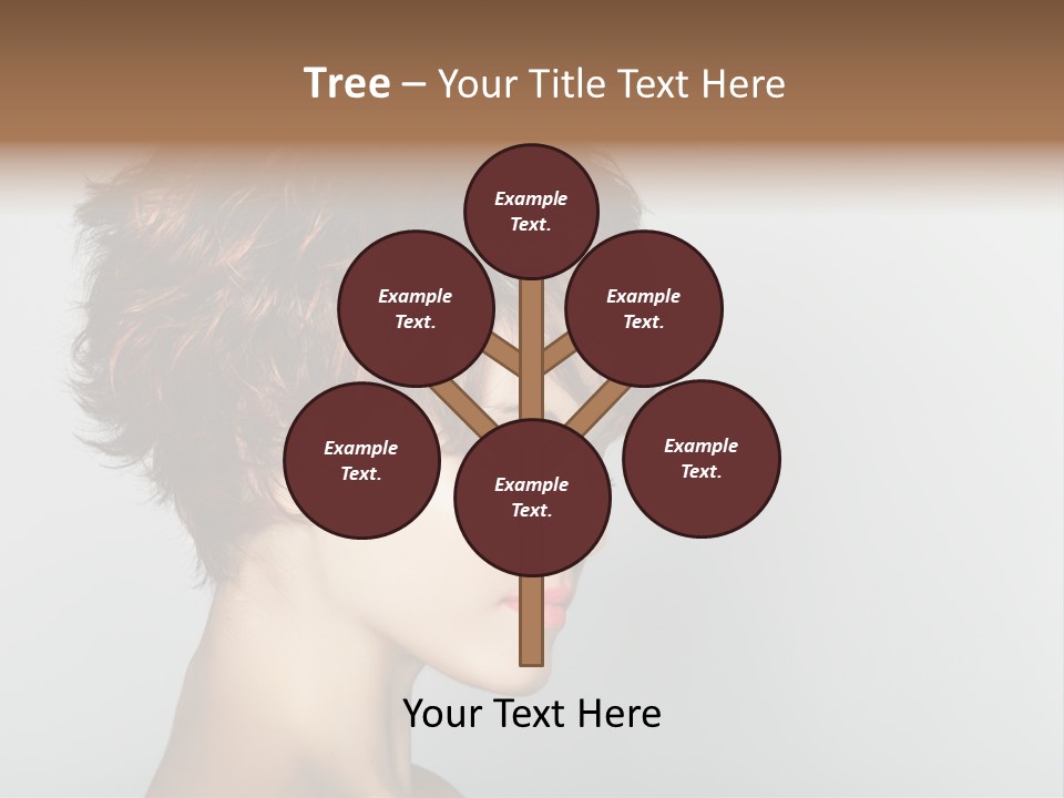 Lipstick Beauty Hairstyle PowerPoint Template