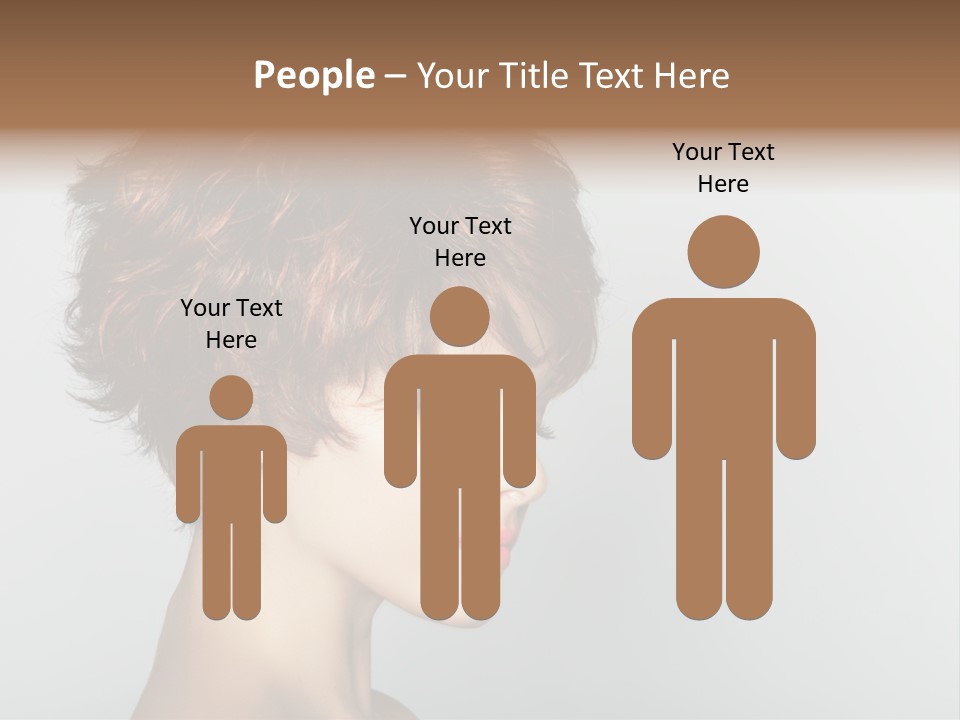 Lipstick Beauty Hairstyle PowerPoint Template