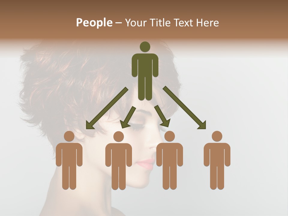 Lipstick Beauty Hairstyle PowerPoint Template