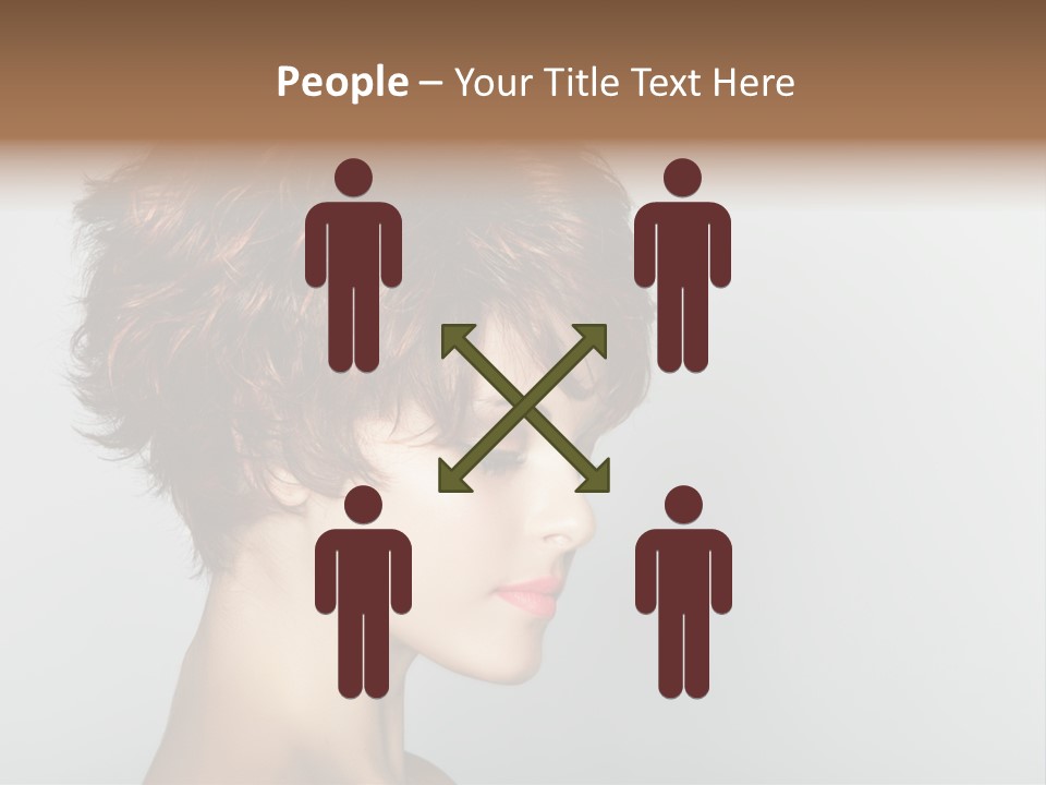 Lipstick Beauty Hairstyle PowerPoint Template