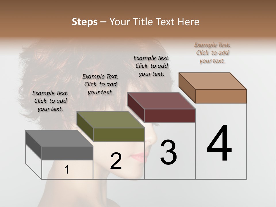 Lipstick Beauty Hairstyle PowerPoint Template