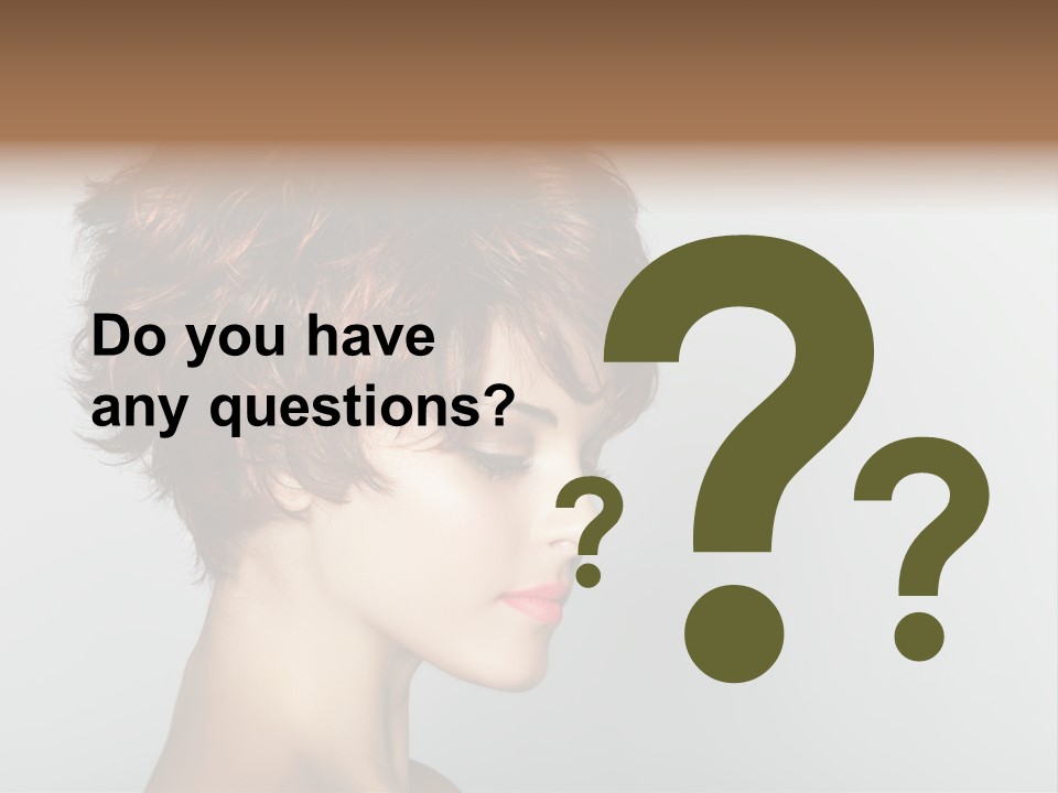 Lipstick Beauty Hairstyle PowerPoint Template