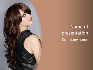 Posing Beauty Pretty PowerPoint Template