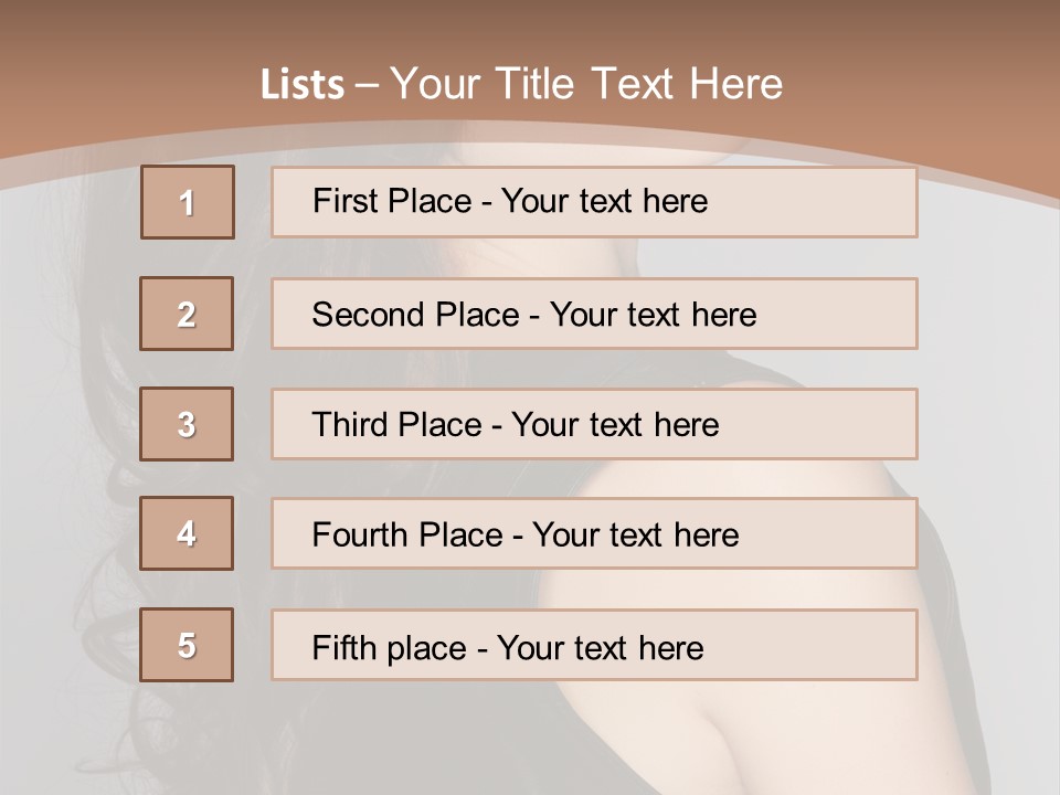 Posing Beauty Pretty PowerPoint Template