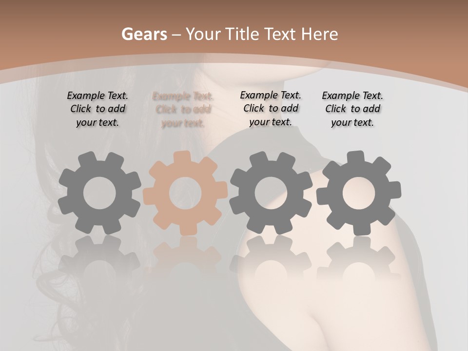 Posing Beauty Pretty PowerPoint Template