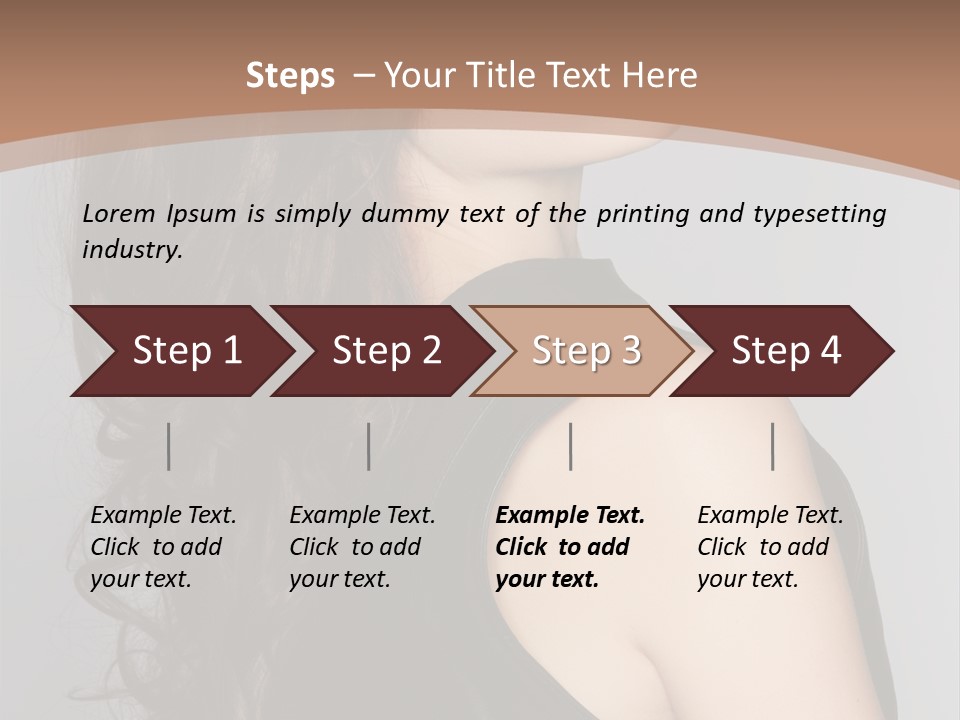 Posing Beauty Pretty PowerPoint Template
