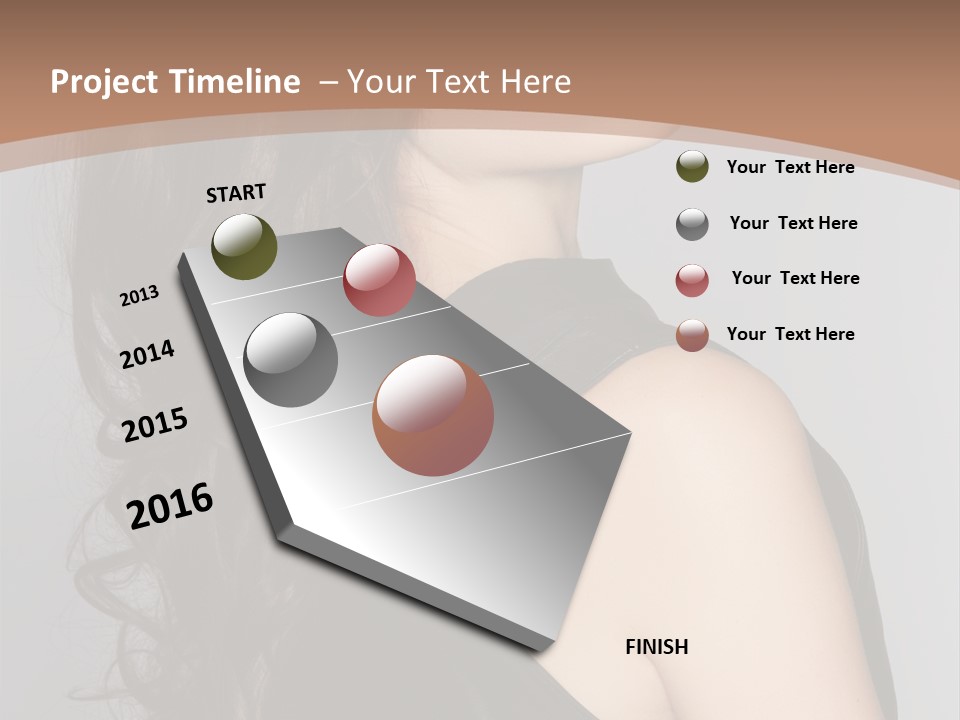 Posing Beauty Pretty PowerPoint Template