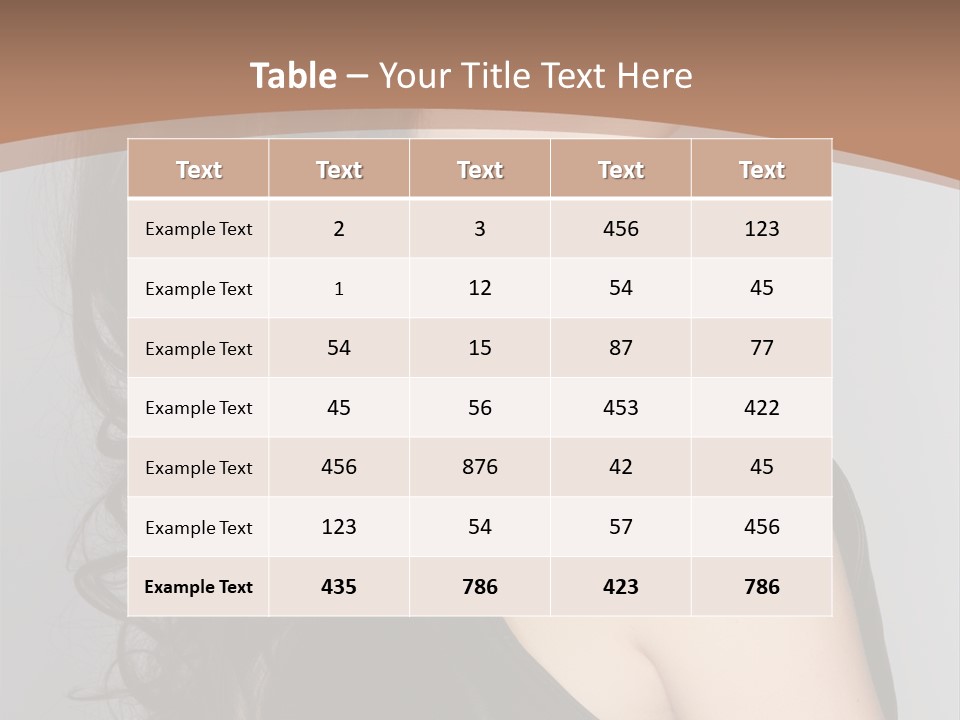 Posing Beauty Pretty PowerPoint Template