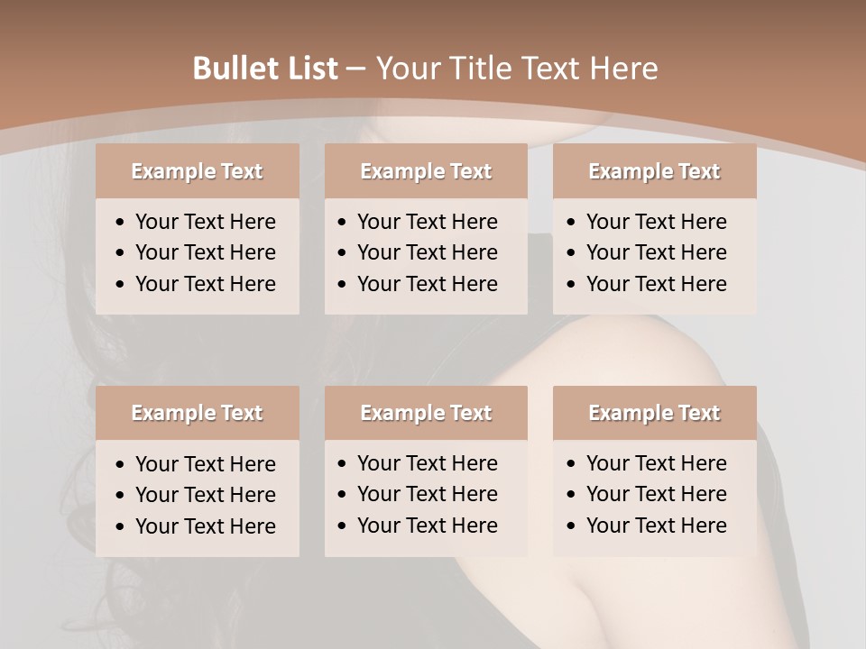 Posing Beauty Pretty PowerPoint Template