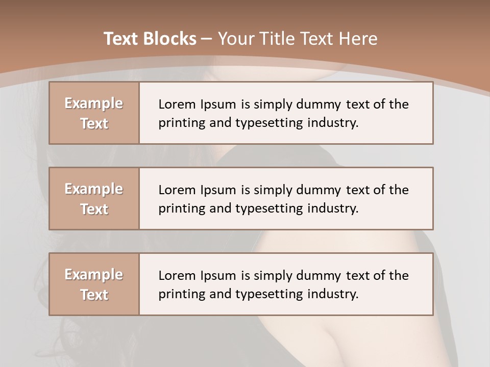 Posing Beauty Pretty PowerPoint Template