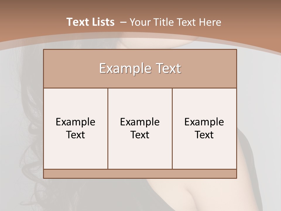 Posing Beauty Pretty PowerPoint Template