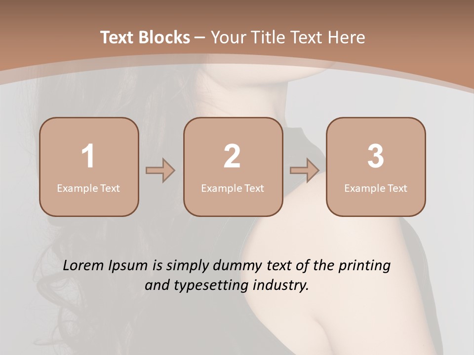 Posing Beauty Pretty PowerPoint Template