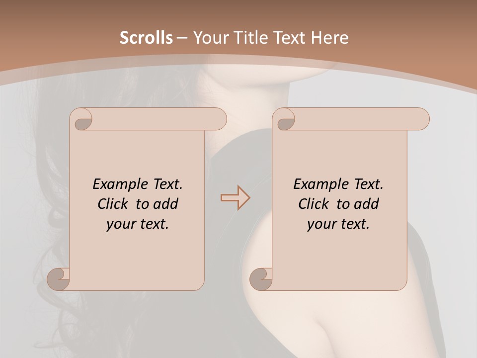 Posing Beauty Pretty PowerPoint Template