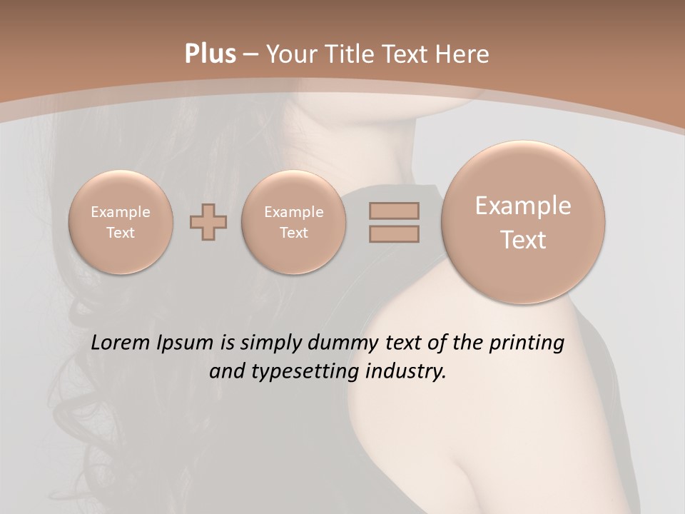 Posing Beauty Pretty PowerPoint Template