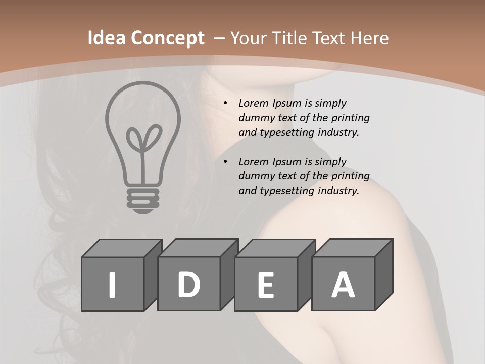 Posing Beauty Pretty PowerPoint Template