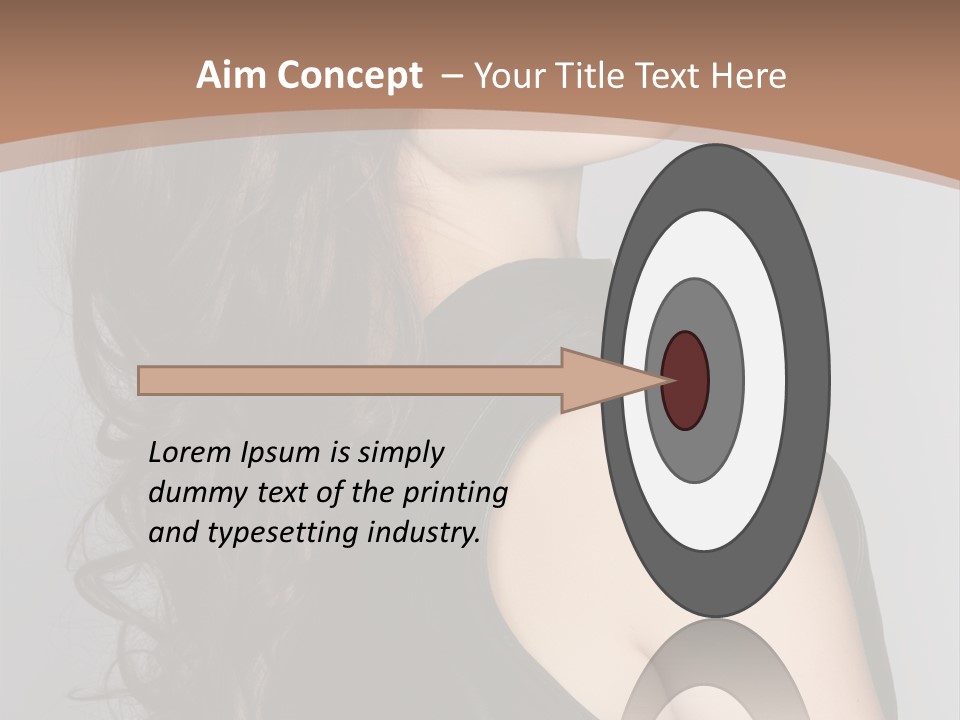 Posing Beauty Pretty PowerPoint Template