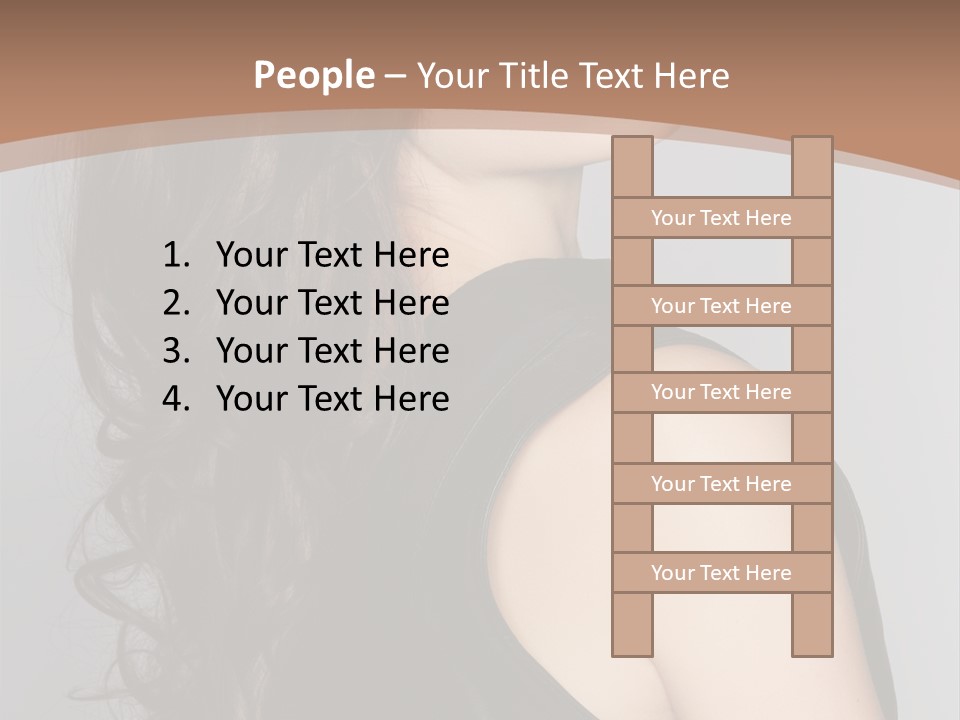 Posing Beauty Pretty PowerPoint Template