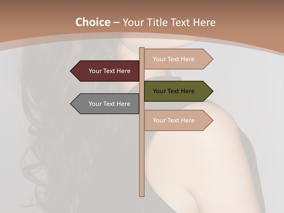 Posing Beauty Pretty PowerPoint Template