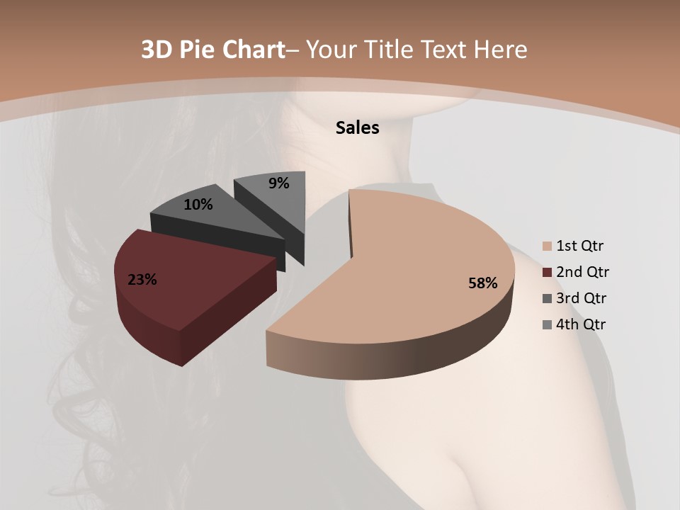 Posing Beauty Pretty PowerPoint Template