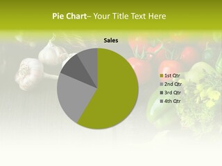 Kitchen Table Food Vegetable PowerPoint Template