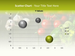 Kitchen Table Food Vegetable PowerPoint Template