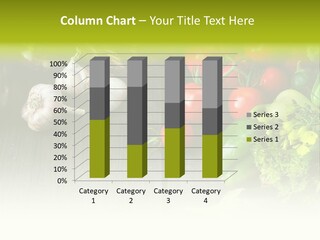 Kitchen Table Food Vegetable PowerPoint Template