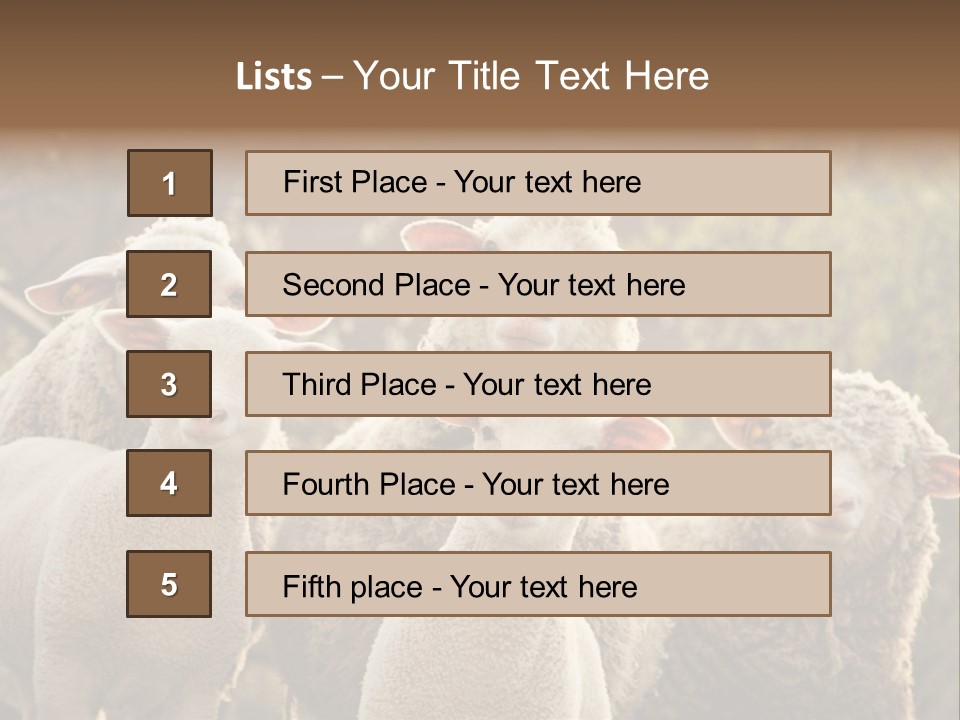 Nature Mob Ovine PowerPoint Template