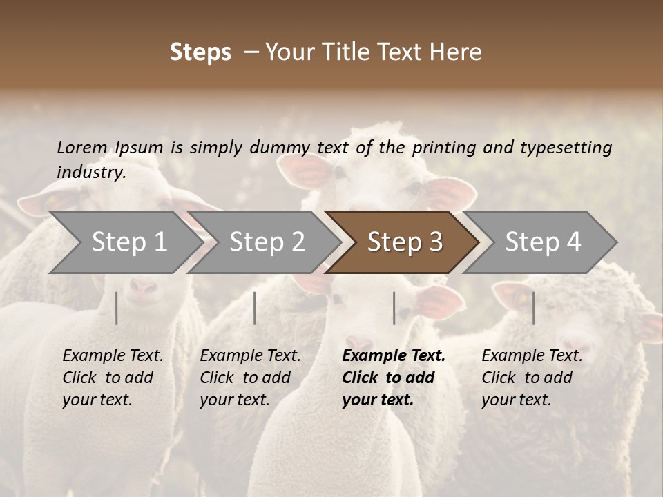 Nature Mob Ovine PowerPoint Template