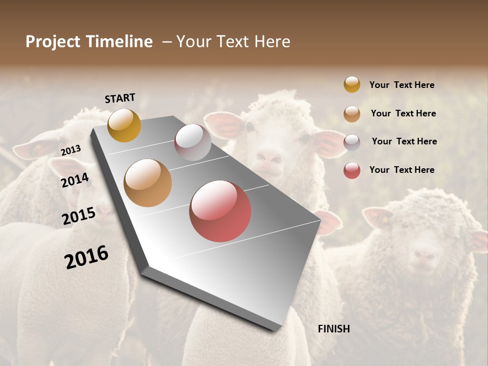 Nature Mob Ovine PowerPoint Template