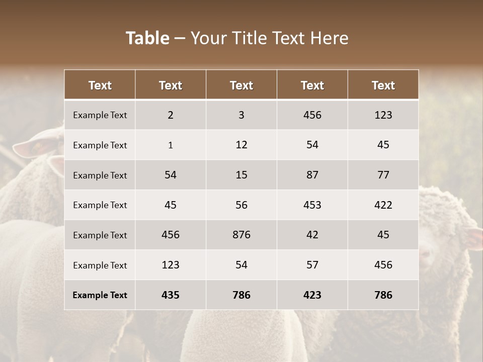 Nature Mob Ovine PowerPoint Template