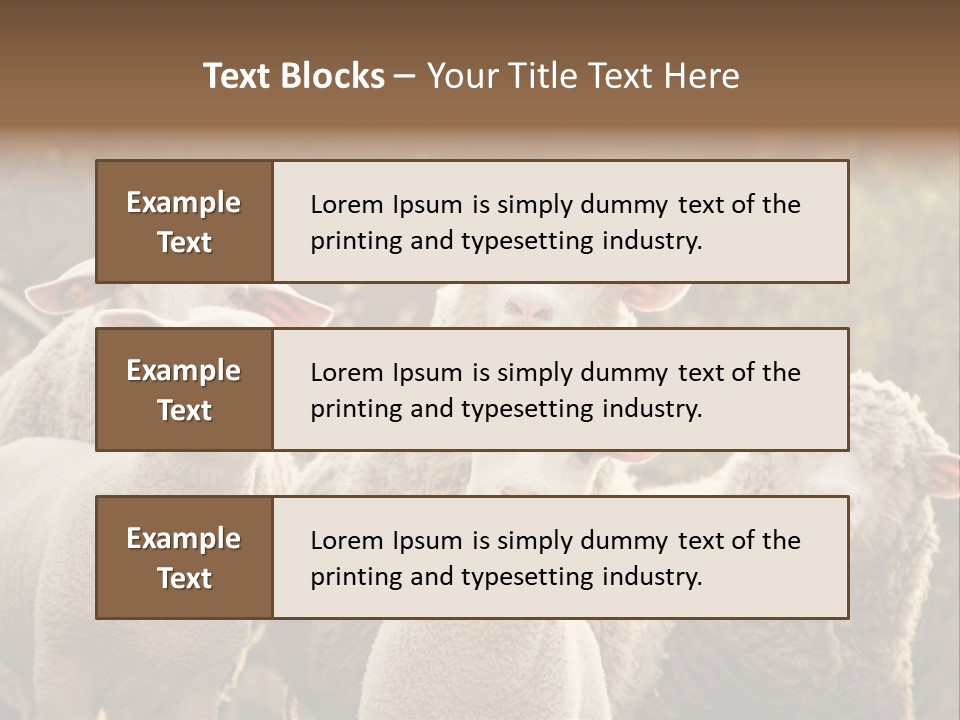 Nature Mob Ovine PowerPoint Template