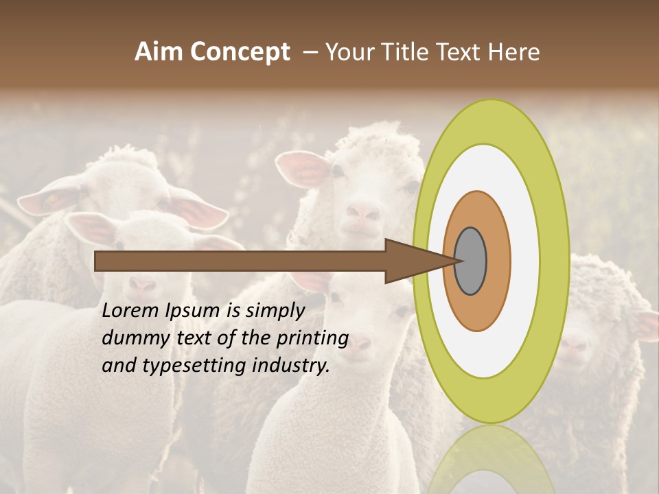 Nature Mob Ovine PowerPoint Template