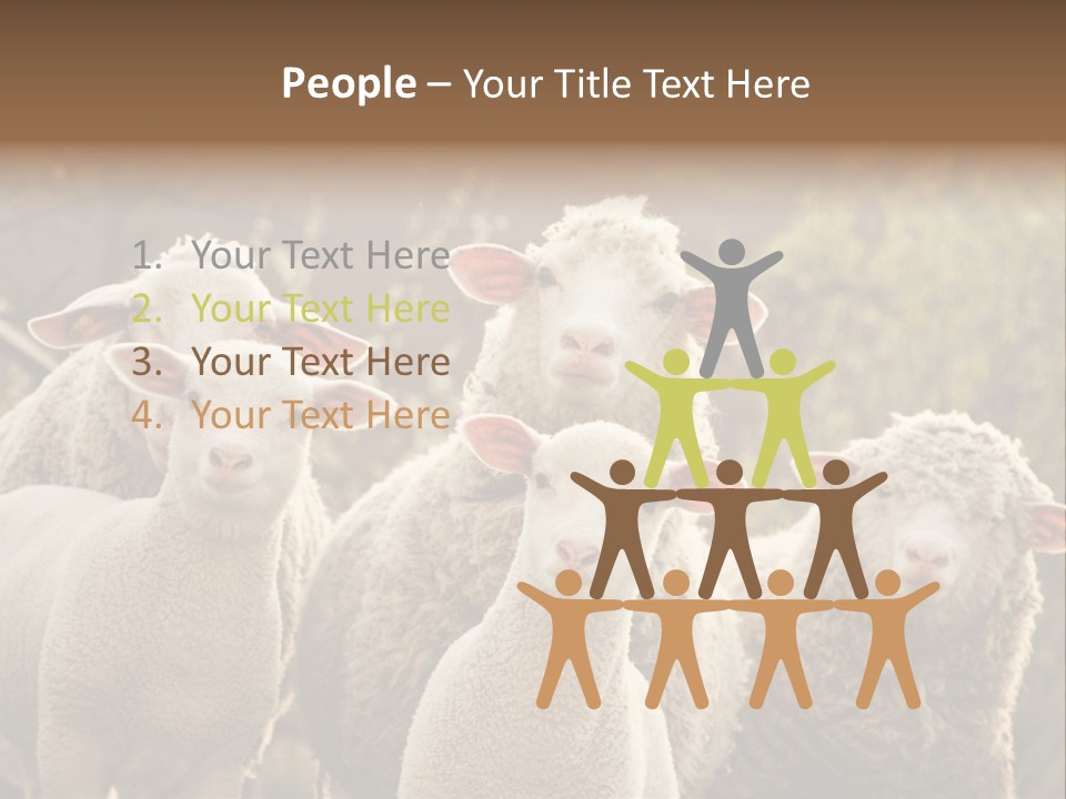 Nature Mob Ovine PowerPoint Template
