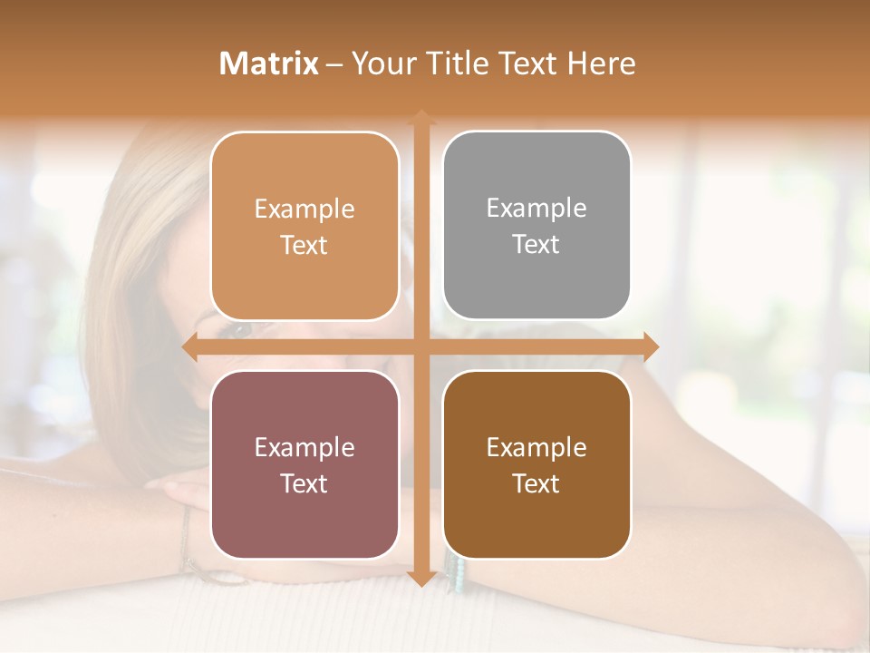Middle Smile Sofa PowerPoint Template