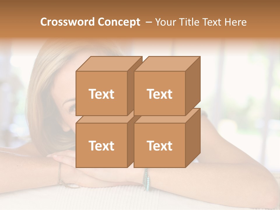 Middle Smile Sofa PowerPoint Template