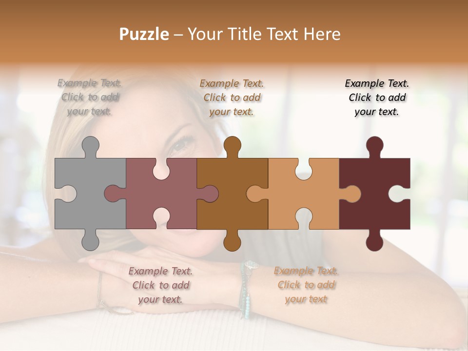 Middle Smile Sofa PowerPoint Template