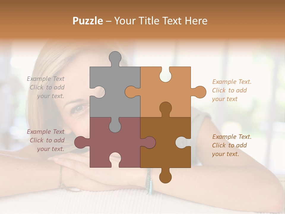 Middle Smile Sofa PowerPoint Template