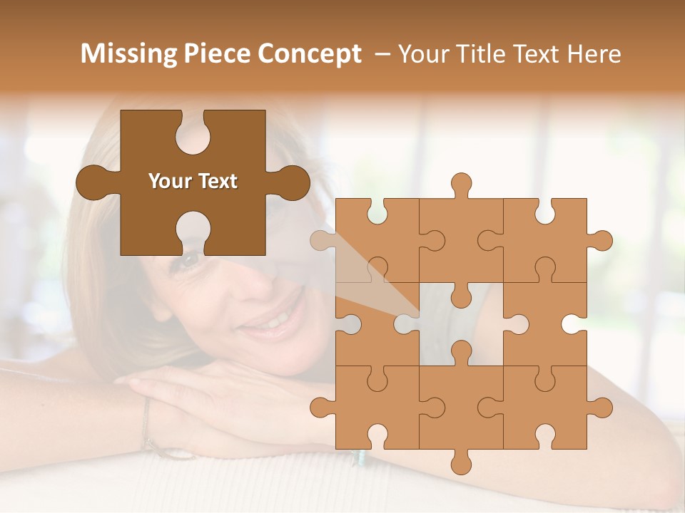 Middle Smile Sofa PowerPoint Template